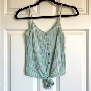 Sea foam green cropped tank